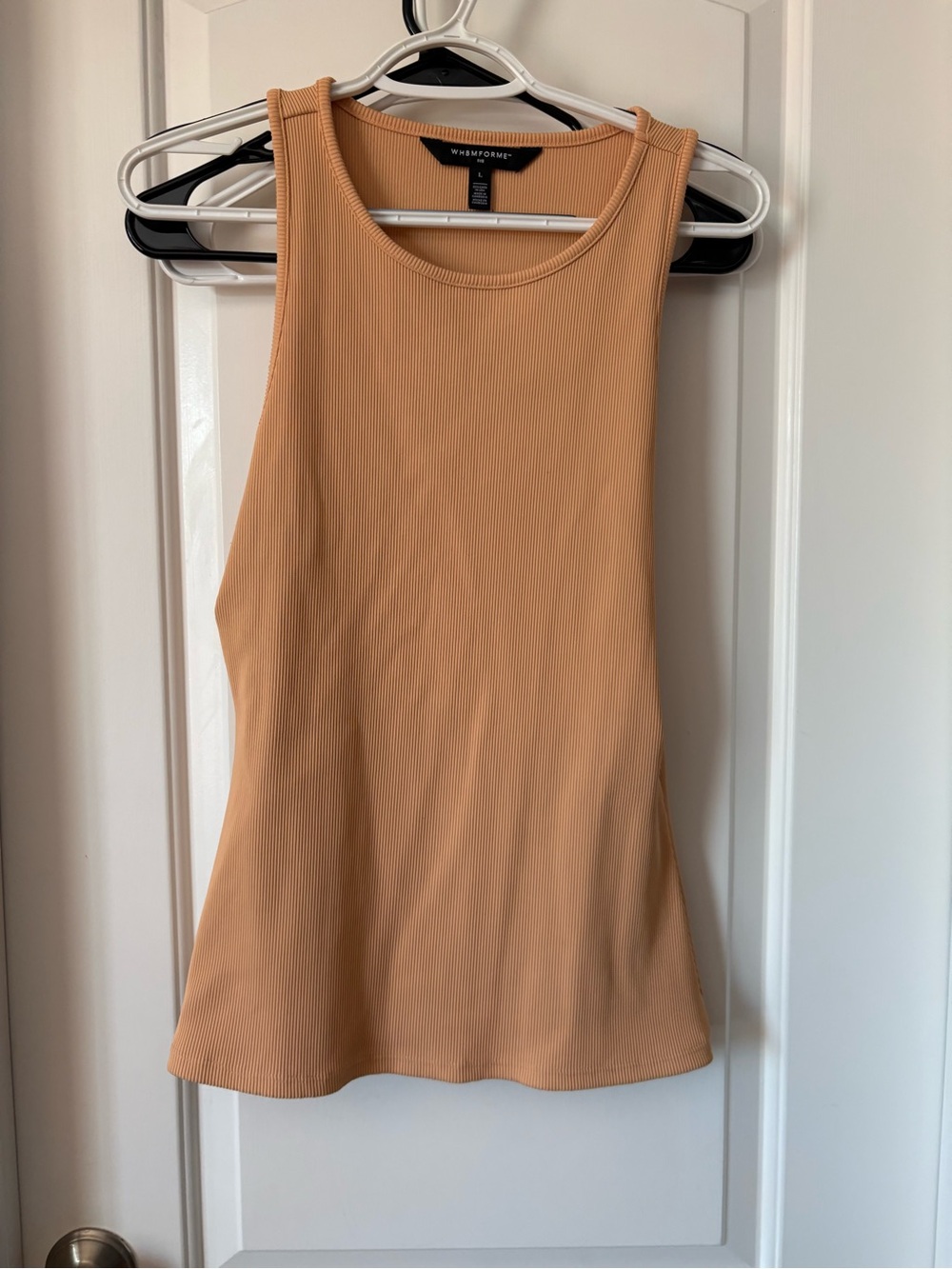 White House Black Market Ribbed Tank Top - Camel